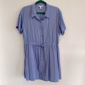 Nine West shirt dress with tie waist L
